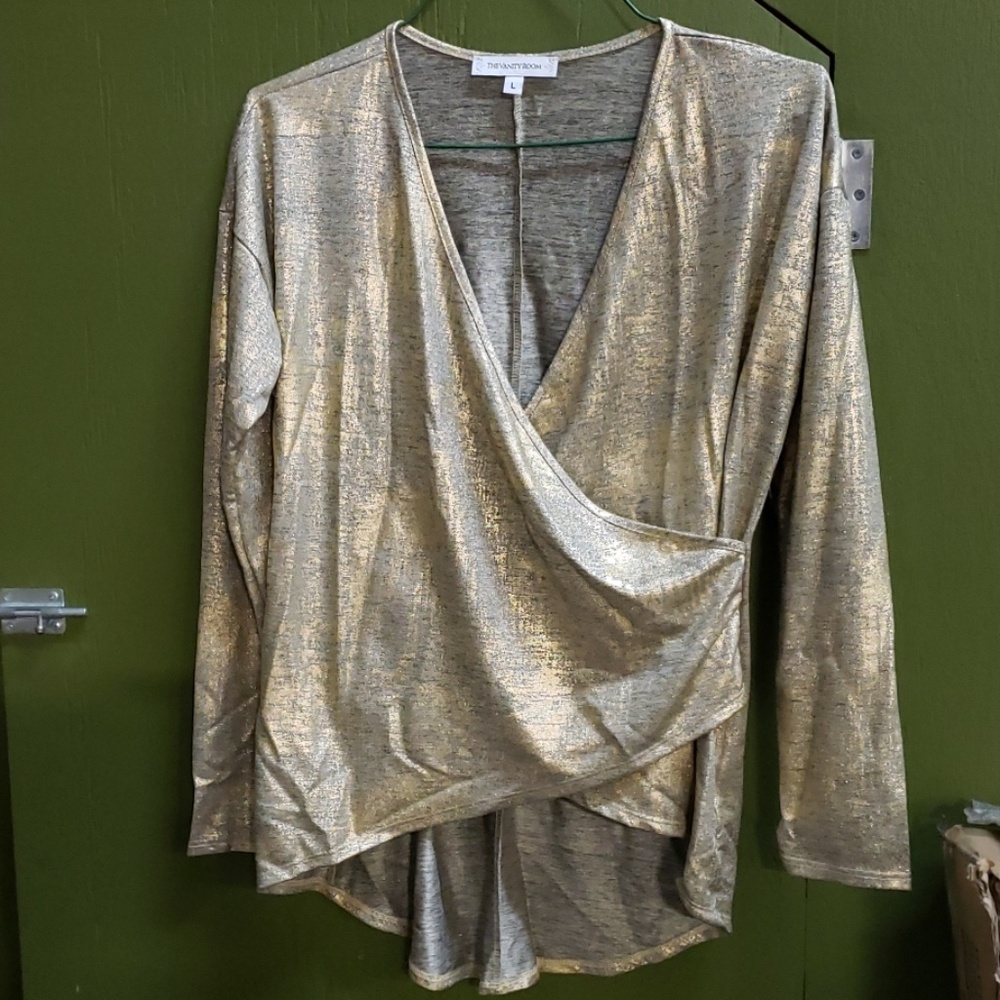 Gold flecked blouse